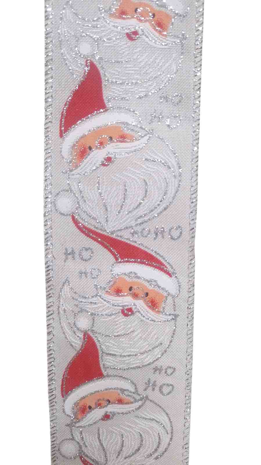 FITA NATAL NOEL BRANCA 6,3CM X 2M